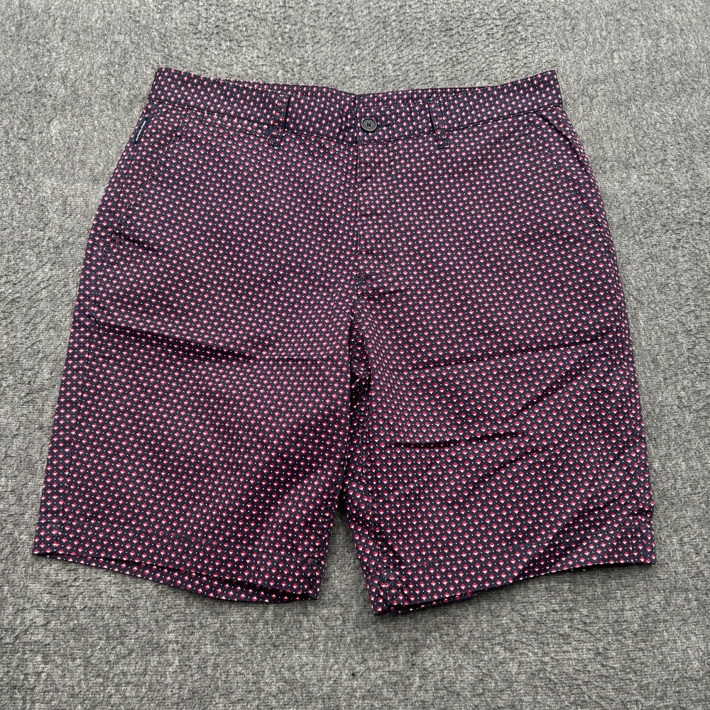 Armani Exchange A/X Shorts Mens 34 Geometric Chino Blue